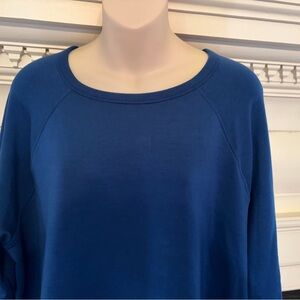 Athleta Women’s Coaster Luxe Deep Blue Sweatshirt Sz Large